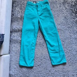 New Levi's Teal Corduroy Pants size 24